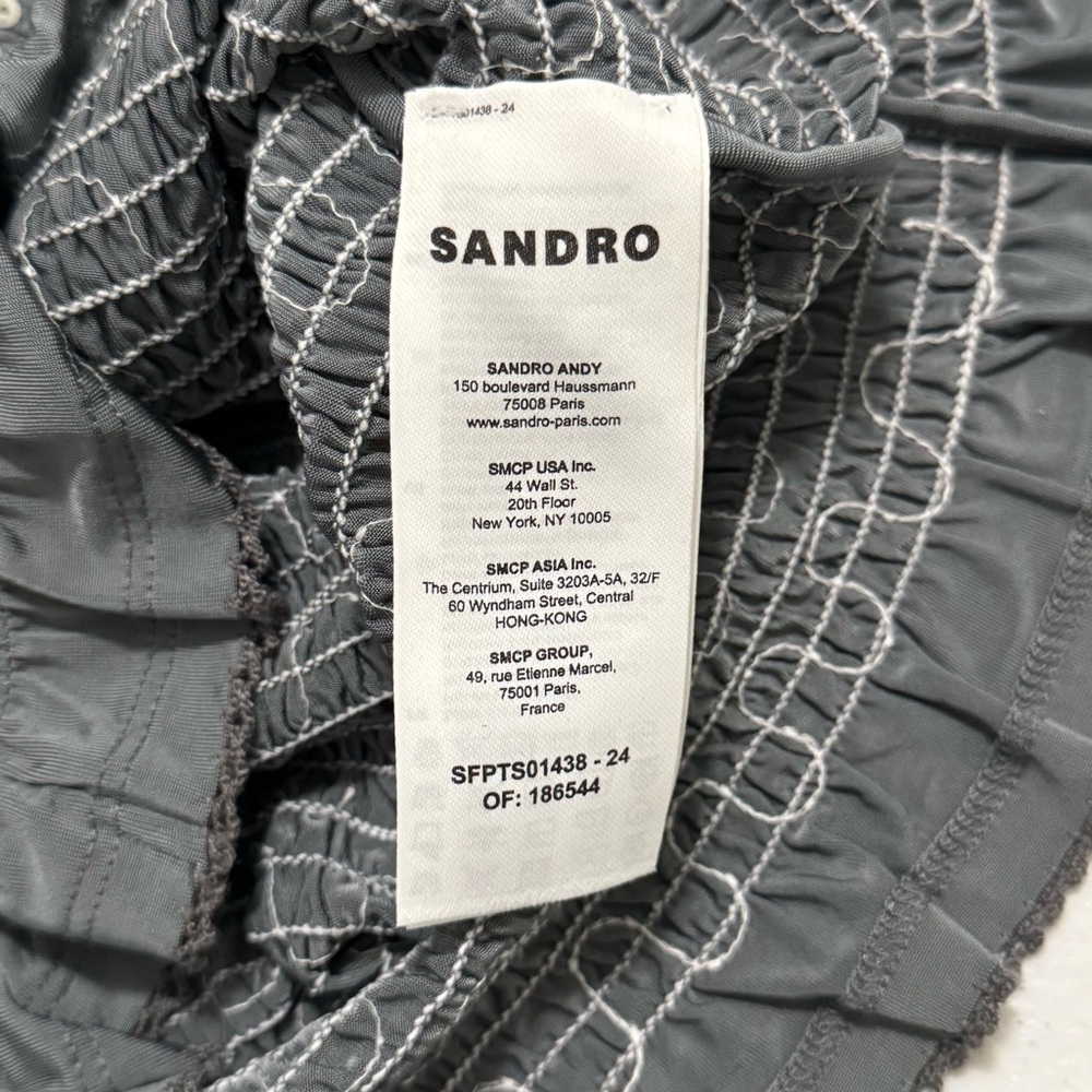 Sandro Yahir Smocked Sequin Tank Top - Picture 7 of 10